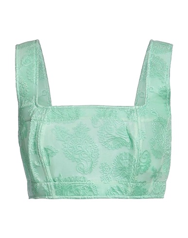 JIL SANDER Crop top Green 51% Viscose, 49% Polyamide