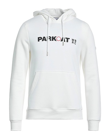 PARKOAT Hooded track jacket  White 80% Cotton, 20% Polyester