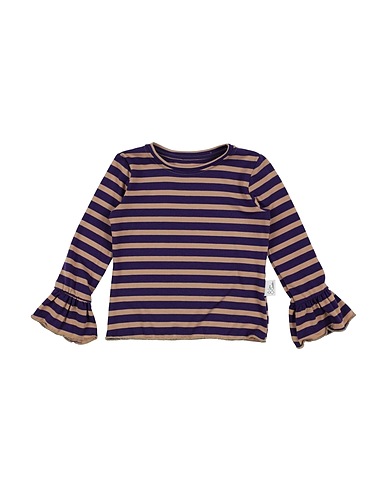 GIRO QUADRO T-shirt Viola 35% Cotone, 30% Poliestere, 30% Viscosa, 5% Fibre elastiche