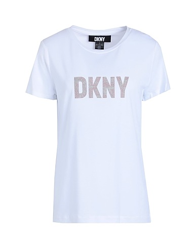 DKNY T-shirt White 58% Cotton, 38% Modal, 4% Elastane