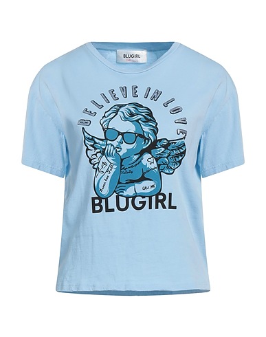 BLUGIRL T-shirt Sky blue 100% Cotton