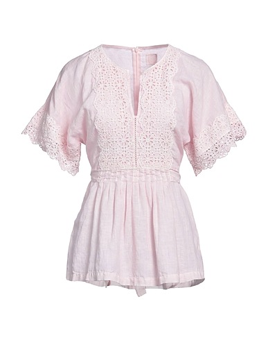 120% LINO Top Light pink 100% Linen
