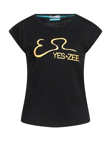 YES ZEE by ESSENZA T-shirt Black 100% Cotton