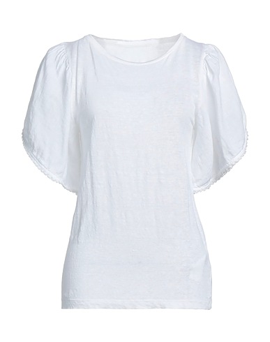 120% LINO Basic T-Shirt White 100% Linen