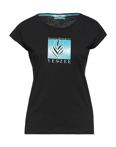 YES ZEE by ESSENZA T-shirt Black 100% Cotton
