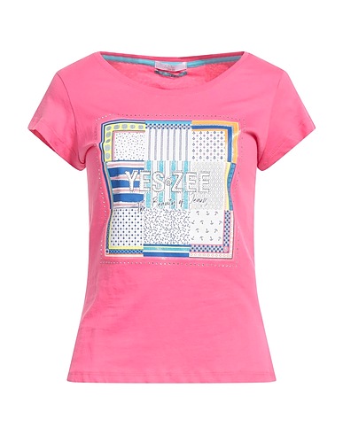 YES ZEE by ESSENZA Ｔシャツ ピンク コットン 100%