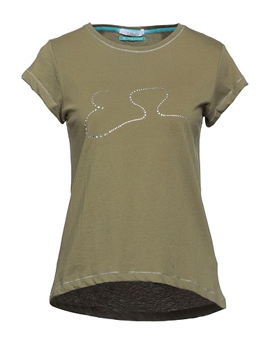 YES ZEE by ESSENZA T-shirt Verde militare 100% Cotone
