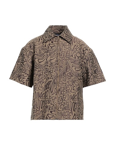 DOMREBEL Patterned shirt Khaki 60% Polyester, 40% Rayon
