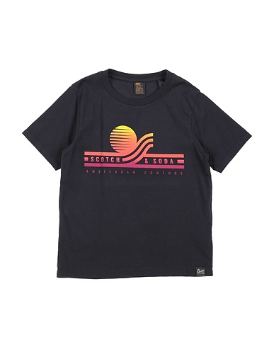 SCOTCH & SHRUNK T-shirt Μαύρο 100% Οργανικό βαμβάκι
