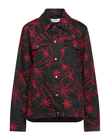 DEPARTMENT 5 Floral shirts & blouses Black 65% Polyester, 35% Cotton
