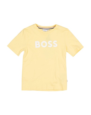 BOSS T-shirt Yellow 100% Cotton