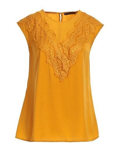 GUESS Top Mustard 100% Polyester