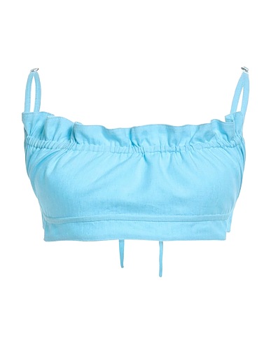 OW COLLECTION Top Turquoise 70% Viscose, 30% Linen