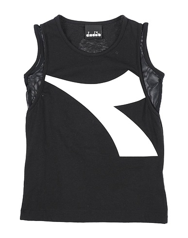 DIADORA T-shirt Black 100% Cotton
