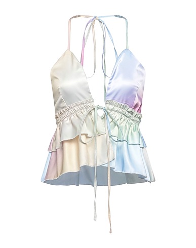 OW COLLECTION Top Pastel yellow 97% Polyester, 3% Elastane