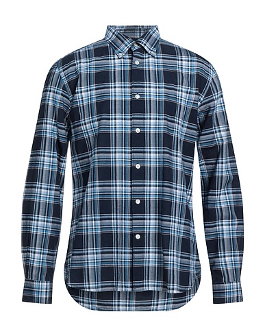 WOOLRICH Checked shirt Blue 100% Cotton