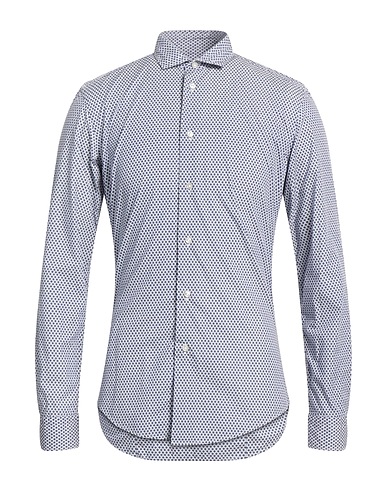 BRIAN DALES Patterned shirt Blue 100% Cotton