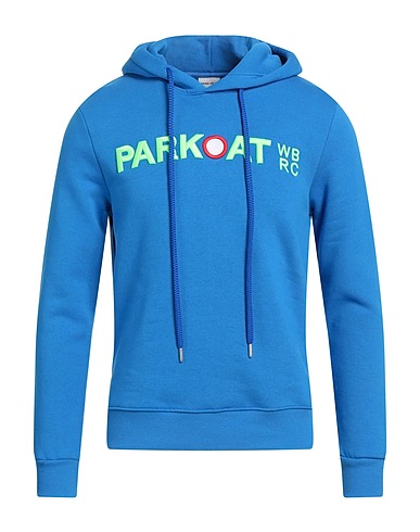 PARKOAT Hooded track jacket  Azure 80% Cotton, 20% Polyester