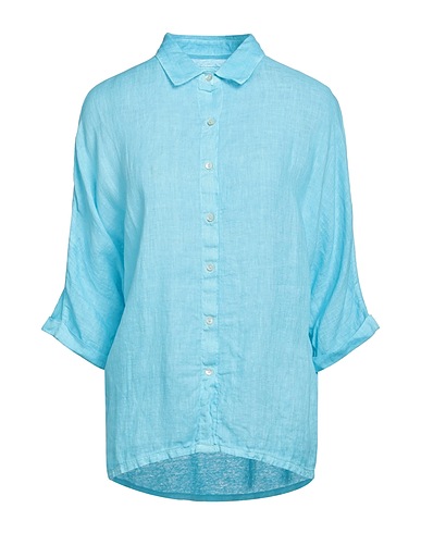 120% LINO Linen shirt Turquoise 100% Linen
