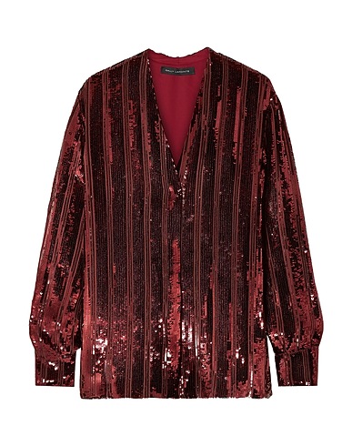 LAPOINTE Solid color shirts & blouses Burgundy 100% Viscose