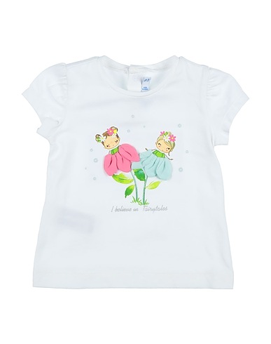 MAYORAL T-shirt White 92% Cotton, 8% Elastane