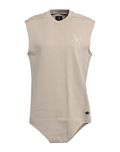 RICK OWENS x CHAMPION TOPS & TEES Beige 100% Cotton