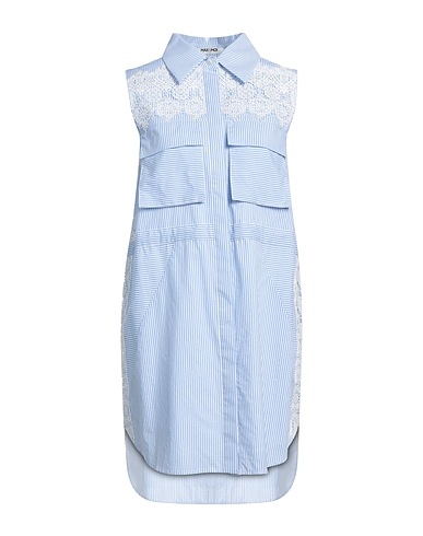 MAX & MOI Shirt dress Sky blue 100% Cotton