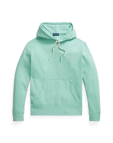 POLO RALPH LAUREN Felpa THE CABIN FLEECE HOODIE Verde salvia 60% Cotone, 40% Poliestere