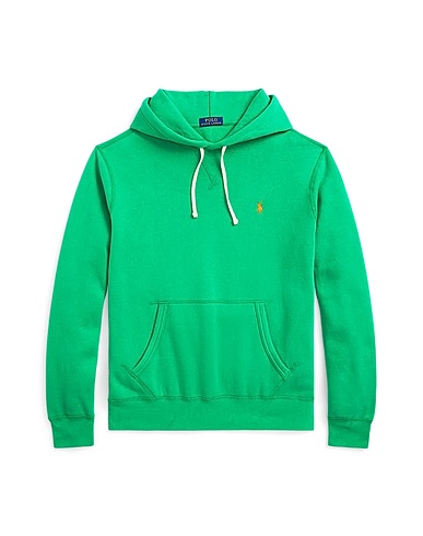 POLO RALPH LAUREN Hooded track jacket  THE CABIN FLEECE HOODIE Green 60% Cotton, 40% Polyester