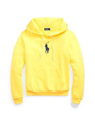 POLO RALPH LAUREN Hooded sweatshirt Yellow 84% Cotton, 16% Polyester