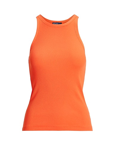 POLO RALPH LAUREN Tank top RIBBED COTTON TANK TOP
 Orange 100% Cotton