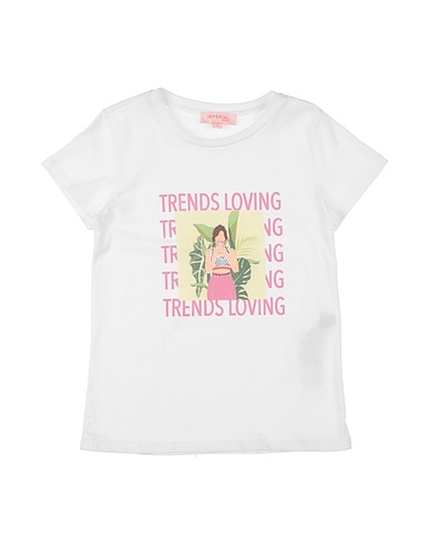 IMPERIAL T-shirt White 100% Cotton