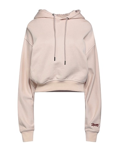 REEBOK x VICTORIA BECKHAM Hooded sweatshirt Beige 100% Cotton, Elastane