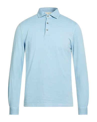 FILIPPO DE LAURENTIIS Polo shirt Sky blue 100% Cotton