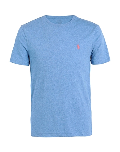 POLO RALPH LAUREN Basic T-Shirt CUSTOM SLIM FIT JERSEY CREWNECK T-SHIRT
 Hellblau 100% Baumwolle