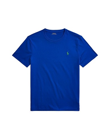 POLO RALPH LAUREN Basic T-Shirt CUSTOM SLIM FIT JERSEY CREWNECK T-SHIRT
 Königsblau 100% Baumwolle