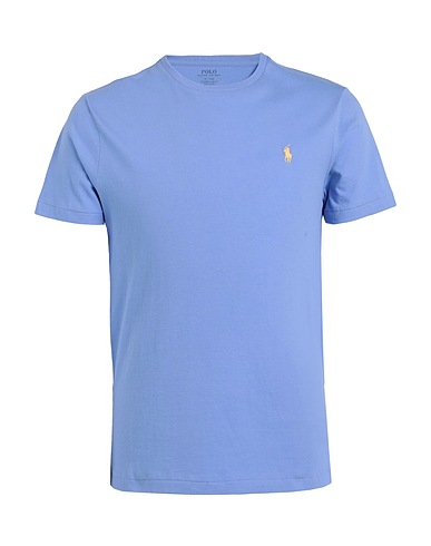 POLO RALPH LAUREN Basic T-shirt CUSTOM SLIM FIT JERSEY CREWNECK T-SHIRT
 Mauve 100% Cotton