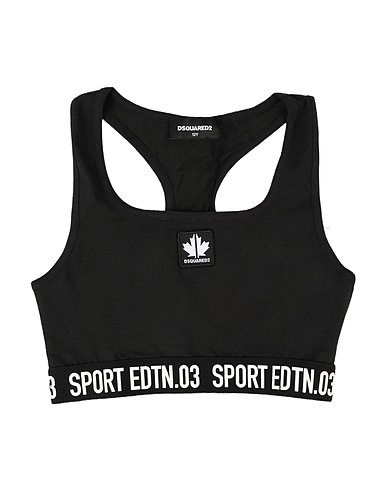 DSQUARED2 Top gym DSQUARED2 KIDS TOP Nero 90% Cotone, 10% Elastan