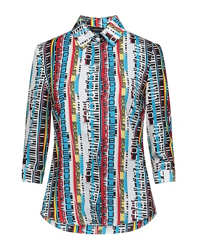 LES BOURDELLES DES GARÇONS Patterned shirts & blouses White 100% Cotton
