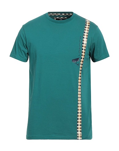 AQUASCUTUM ACTIVE T-shirt Deep teal 95% Cotton, 5% Elastane