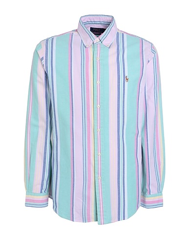 POLO RALPH LAUREN Striped shirt Light green 100% Cotton