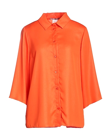 OLIVIA HOPS Solid color shirts & blouses Orange 59% Polyurethane, 35% Viscose, 6% Polyester