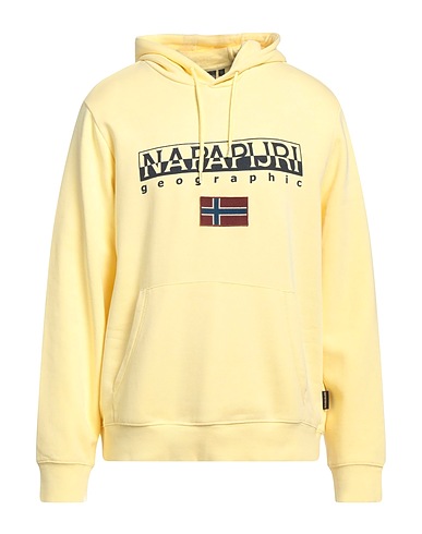 NAPAPIJRI Hooded sweatshirt Pastel yellow 96% Cotton, 4% Elastane