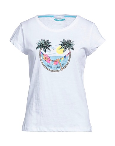 YES ZEE by ESSENZA T-shirt Blanc 100% Coton