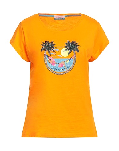 YES ZEE by ESSENZA T-Shirt Orange 100% Baumwolle