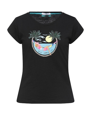 YES ZEE by ESSENZA T-shirt Black 100% Cotton