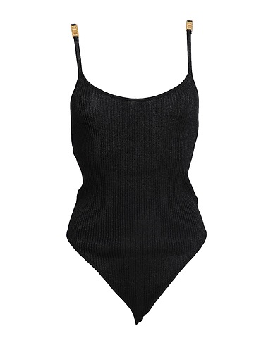 GCDS TOPWEAR Black 82% Viscose, 12% Polyamide, 6% Metallic fiber