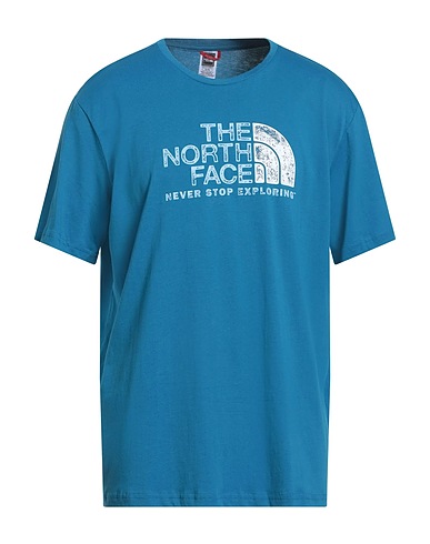 THE NORTH FACE T-shirt AZZURRO 100% Cotton