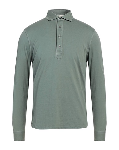 FILIPPO DE LAURENTIIS Polo shirt Sage green 100% Cotton