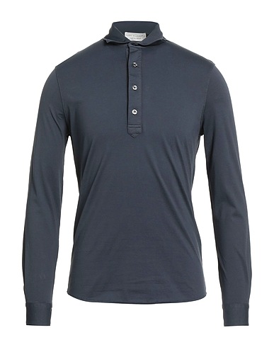 FILIPPO DE LAURENTIIS Polo shirt Midnight blue 100% Cotton